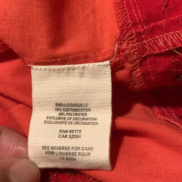 FREE PEOPLE NWOT Lace Shift Dress in Red - Picture 7 of 9